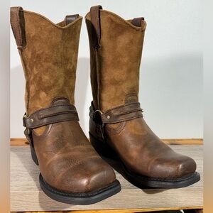 Harley Davidson Men's Stan Harness Boots Size 9 Motorcycle Boots Rough Upper